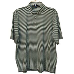 Men's Stitch Club Stripe Golf Polo‎ Shirt XL Performance Collar 211SA0029